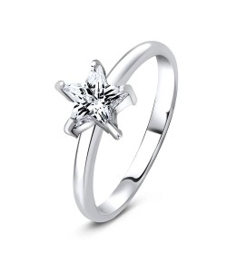 Star CZ Silver Ring SCR-8-04